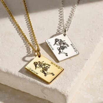 Joker Playing Card Charm Necklace, 4 of 6