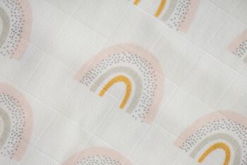 Patterned Cotton Baby Swaddle, 6 of 6
