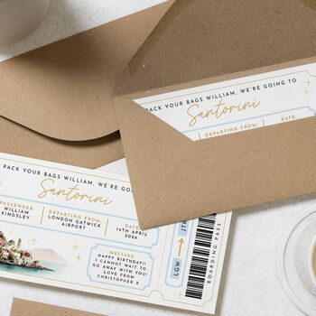 Holiday Reveal Boarding Pass Gift Voucher, 2 of 4