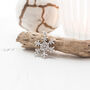 Silver Plated Snowflake Winter Necklace, thumbnail 1 of 12