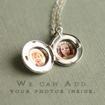 Personalised Silver Locket Necklace, 4 of 12