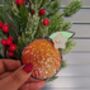 Glass Clementine Christmas Ornaments Keepsake, thumbnail 1 of 4