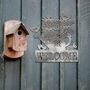 Rusted Watering Can Birds And Flowers Welcome Sign, thumbnail 5 of 10