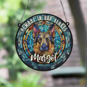 German Shepherd Memorial Suncatcher, 6 of 6