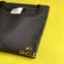 Embroidered Number One Dad Uncle Gaga T Shirt, thumbnail 5 of 5
