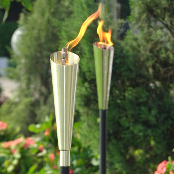 Garden Oil Torch Latina Choose Copper Or Silver, 2 of 7