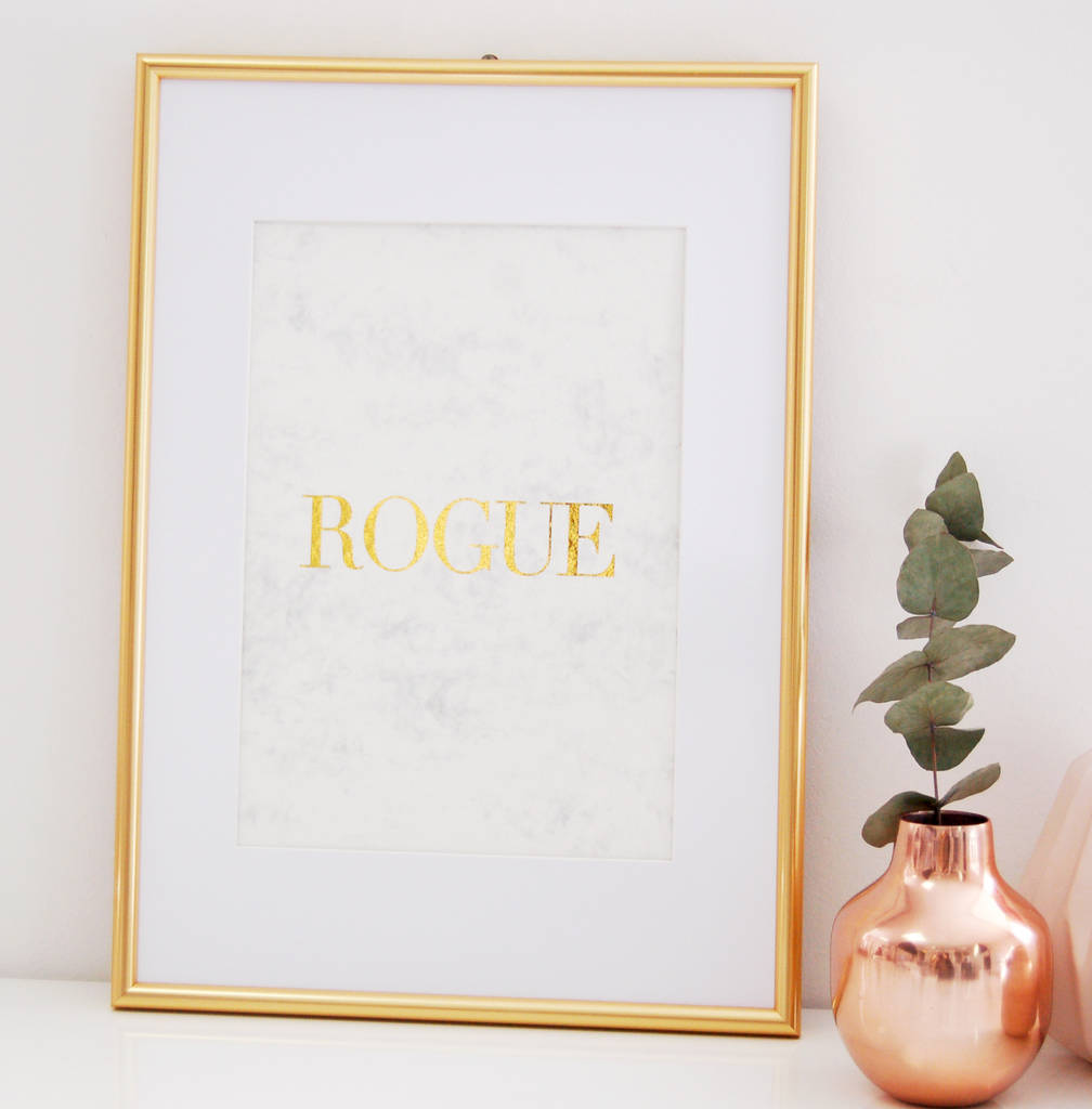 gold and marble wall art print gift for fashion lovers by made with