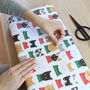 Christmas Cat Wrapping Paper, thumbnail 1 of 2