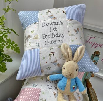 Peter Rabbit Birthday Cushion, 5 of 7