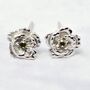 Peridot August Poppy Sterling Silver Stud Earrings, thumbnail 1 of 5