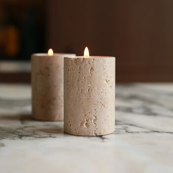 Travertine Tealight Holder, 2 of 4