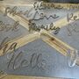 'Love' Metal Word Sign Wall Art Decoration, thumbnail 2 of 5