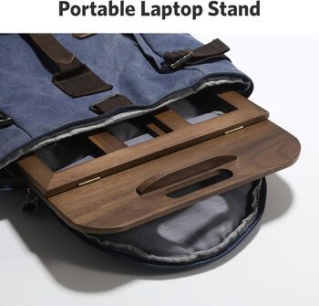 Adjustable Wooden Laptop Riser Stand, 5 of 12