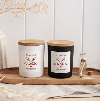 Personalised Christmas Candle Gift For Auntie, 10 of 12