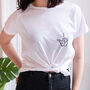 Unisex Love Sign Language T Shirt, thumbnail 1 of 4