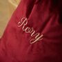 Personalised Medium Script Velvet Gift Bag, thumbnail 3 of 4