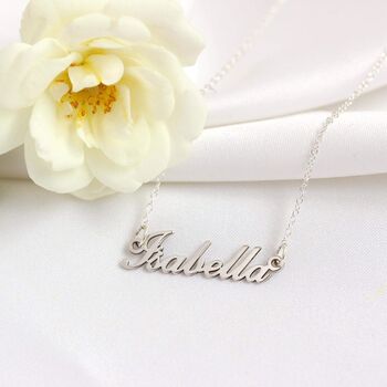 Personalised Sterling Silver Name Necklace, 5 of 10