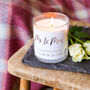 Mr And Mrs Personalised Wedding Candle, thumbnail 3 of 4