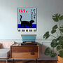Jazz Festival New York Cat Music Art Print, thumbnail 3 of 4