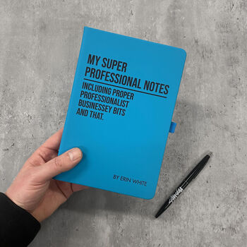Personalised A5 Super Professional Business Notebook, 6 of 11