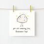 You Are Amazing Personalised Greeting Card, thumbnail 1 of 3