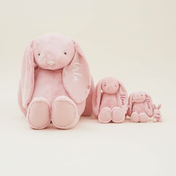 Personalised Pink Bunny Soft Toy, 5 of 6