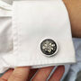 Personalised 70th Birthday Enamelled Sixpence Cufflinks, thumbnail 5 of 9