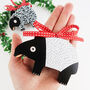 Malayan Tapir Christmas Tree Decorations, thumbnail 8 of 8