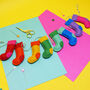 'Rainbow Christmas Stockings' Felt Garland Kit, thumbnail 1 of 2