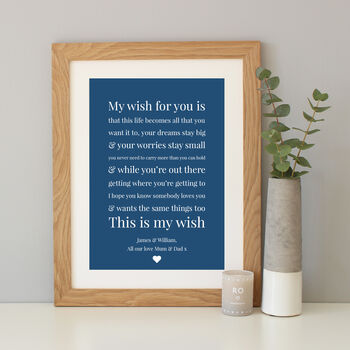 'My Wish For You' Personalised Baby Gift, 5 of 8