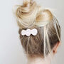 Terrazzo Hair Clip In Pale Pink, thumbnail 3 of 8
