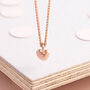 Sweetheart Solid Silver, Gold Or Rose Gold Pendant, thumbnail 7 of 9