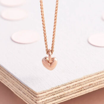 Sweetheart Solid Silver, Gold Or Rose Gold Pendant, 7 of 9