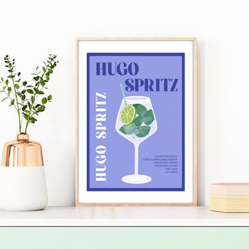 Hugo Spritz Cocktail Print, 4 of 4