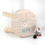 Personalised Cute Bunny Kids Wooden Stool, thumbnail 4 of 6