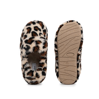 Animal Print Women's Heated Slippers With Removable Heatpads, 2 of 5