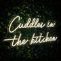 Cuddles In The Kitchen Neon Sign, thumbnail 4 of 4
