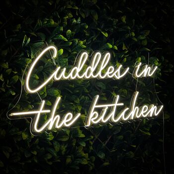 Cuddles In The Kitchen Neon Sign, 4 of 4