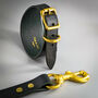 Dark Green Leather Whippet Collar And Matching Lead Set, thumbnail 1 of 8