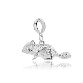 Chinchilla Charm Sterling Silver, 3 of 11