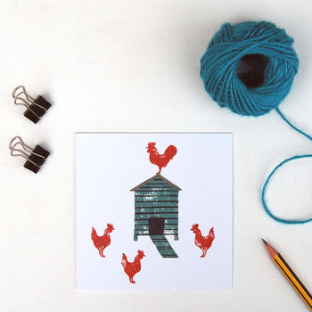 Hen House Greetings Card, 2 of 2