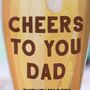 Personalised Beer Card For Dad, Cheers, thumbnail 8 of 8