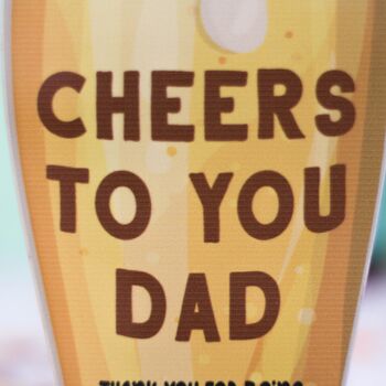 Personalised Beer Card For Dad, Cheers, 8 of 8