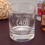 Personalised Whiskey Glass Set For 40th Birthday, thumbnail 1 of 6