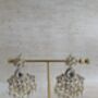 White Gold Plated Pearl Kundan Earrings And Tikka Set, thumbnail 3 of 6