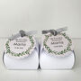 Personalised White Favour Boxes With Round Tags, thumbnail 3 of 3