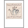 Personalised Watering Can Father's Day Card, thumbnail 12 of 12