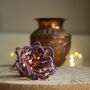 Recycled Sari Silk Fairy Light Flower, thumbnail 1 of 5