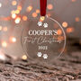 Puppy's First Christmas Personalised Dog Decoration, thumbnail 8 of 11