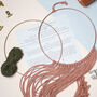 Macrame Hoop Wall Hanging Craft Kit For Two, thumbnail 7 of 11